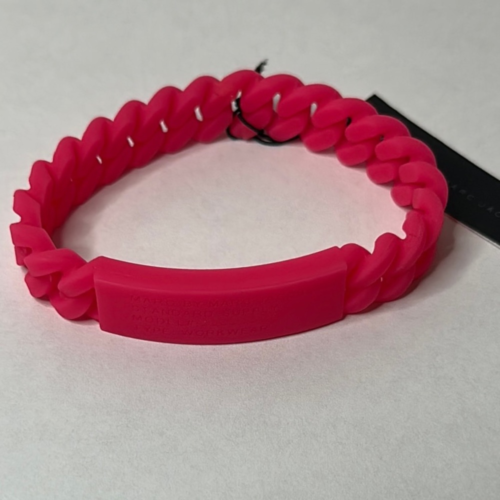 NWT Marc by Marc Jacobs Hot Pink Silicone Bracelet